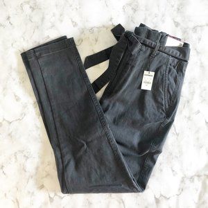 Express High Waisted Paperbag Trouser Pant Gray 2R